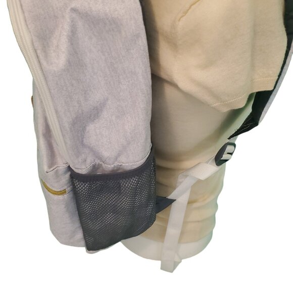 Adidas Classic 3 Stripes Rainbow Light Gray Backpack - Picture 7 of 12